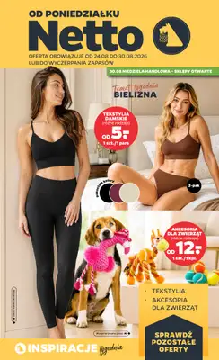 Netto - gazetka promocyjna Inspiracje tygodnia Bielizna  do niedzieli 30.08