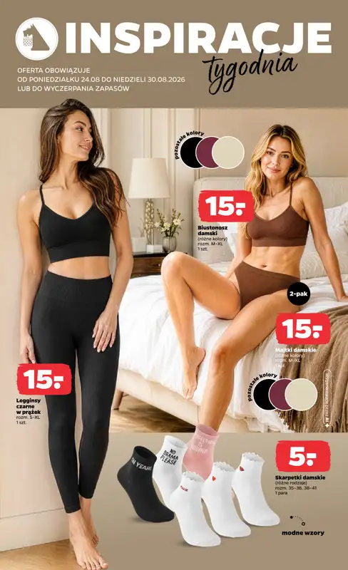 Netto - gazetka promocyjna Inspiracje tygodnia Bielizna  do niedzieli 30.08 - strona 2