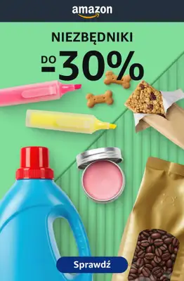 Amazon - gazetka promocyjna Codzienne niezbędniki do -30% od czwartku 20.08 