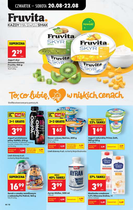 Biedronka - gazetka promocyjna Od czwartku od czwartku 20.08 do środy 26.08 - strona 62