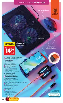 Biedronka - gazetka promocyjna Hity i inspiracje, od 24.08 od poniedziałku 24.08 do środy 09.09 - strona 34