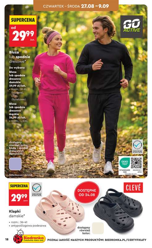 Biedronka - gazetka promocyjna Hity i inspiracje, od 24.08 od poniedziałku 24.08 do środy 09.09 - strona 18