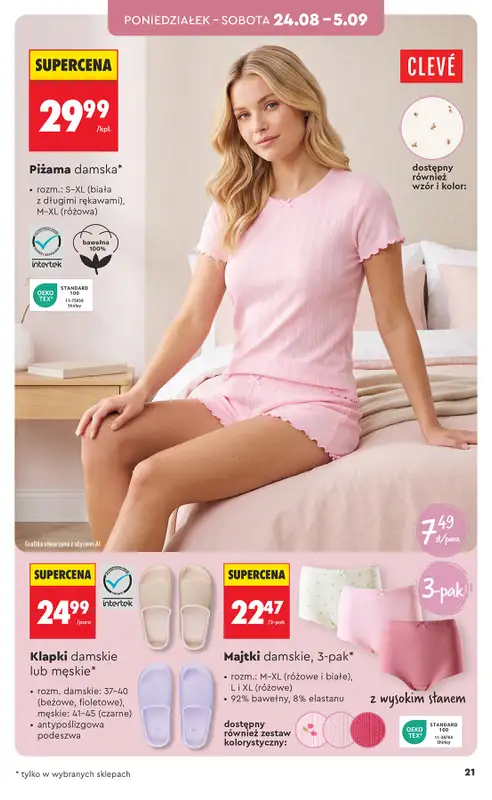 Biedronka - gazetka promocyjna Hity i inspiracje, od 24.08 od poniedziałku 24.08 do środy 09.09 - strona 21