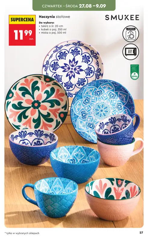 Biedronka - gazetka promocyjna Hity i inspiracje, od 24.08 od poniedziałku 24.08 do środy 09.09 - strona 27