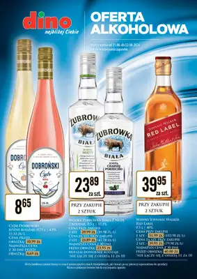 Dino - gazetka promocyjna Oferta alkoholowa od piątku 21.08 do soboty 22.08