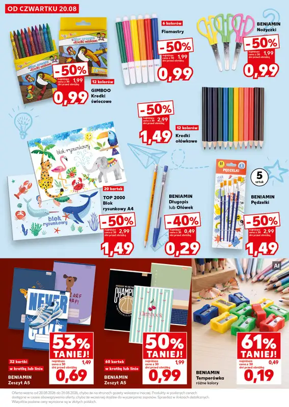 Kaufland - gazetka promocyjna Oferta Kaufland - Wyprawka z klasą! od czwartku 20.08 do środy 26.08 - strona 5