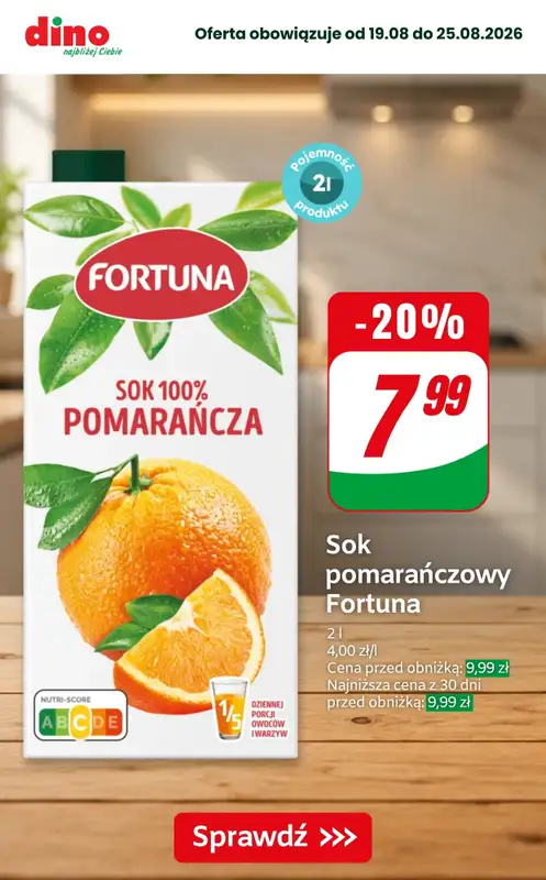 Dino - gazetka promocyjna Nawet do -42% taniej od piątku 21.08 do wtorku 25.08 - strona 8