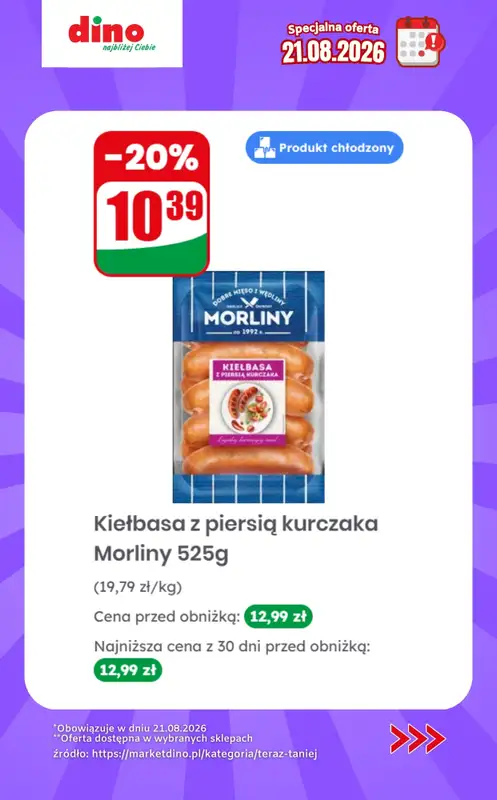 Dino - gazetka promocyjna Specjalna oferta na 21.08.2026 - promocje spoza gazetki od piątku 21.08  - strona 4