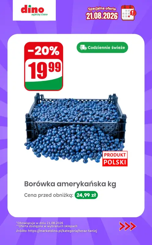 Dino - gazetka promocyjna Specjalna oferta na 21.08.2026 - promocje spoza gazetki od piątku 21.08  - strona 7