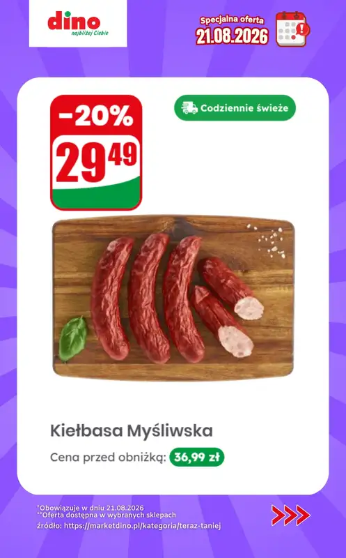 Dino - gazetka promocyjna Specjalna oferta na 21.08.2026 - promocje spoza gazetki od piątku 21.08  - strona 9
