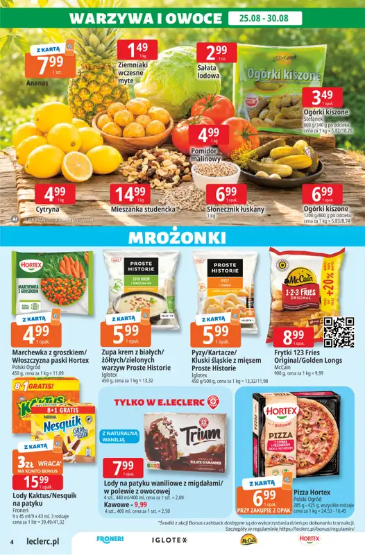 Leclerc - gazetka promocyjna Oferta E.Leclerc | Sezon na przetwory od wtorku 25.08 do soboty 05.09 - strona 4