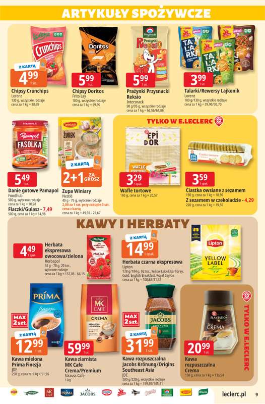 Leclerc - gazetka promocyjna Oferta E.Leclerc | Sezon na przetwory od wtorku 25.08 do soboty 05.09 - strona 9