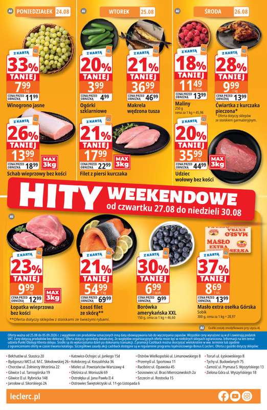 Leclerc - gazetka promocyjna Oferta E.Leclerc | Sezon na przetwory od wtorku 25.08 do soboty 05.09 - strona 20