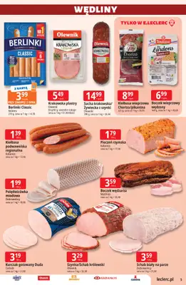 Leclerc - gazetka promocyjna Oferta E.Leclerc | Sezon na przetwory od wtorku 25.08 do soboty 05.09 - strona 5