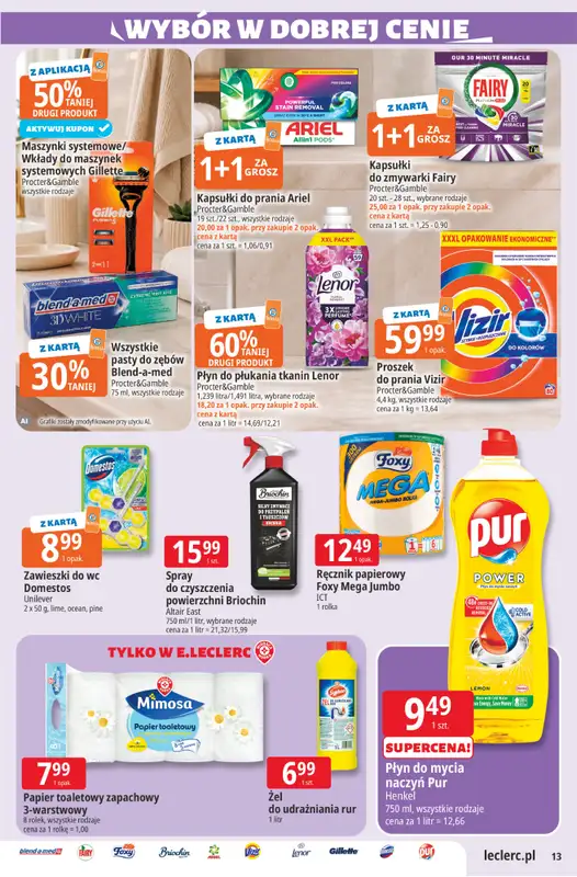 Leclerc - gazetka promocyjna Oferta E.Leclerc | Sezon na przetwory od wtorku 25.08 do soboty 05.09 - strona 13