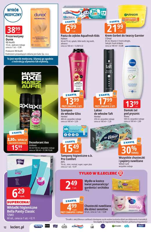 Leclerc - gazetka promocyjna Oferta E.Leclerc | Sezon na przetwory od wtorku 25.08 do soboty 05.09 - strona 12