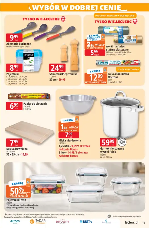 Leclerc - gazetka promocyjna Oferta E.Leclerc | Sezon na przetwory od wtorku 25.08 do soboty 05.09 - strona 15