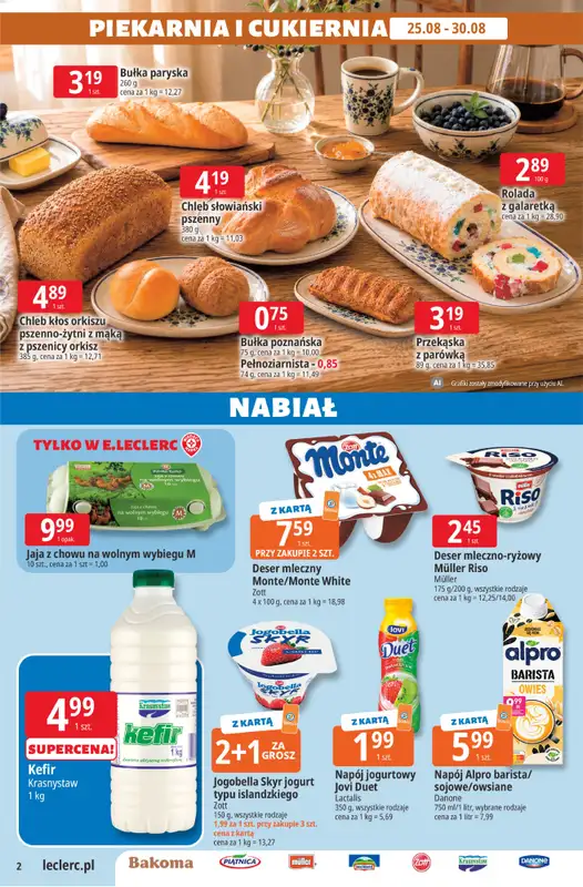 Leclerc - gazetka promocyjna Oferta E.Leclerc | Sezon na przetwory od wtorku 25.08 do soboty 05.09 - strona 2