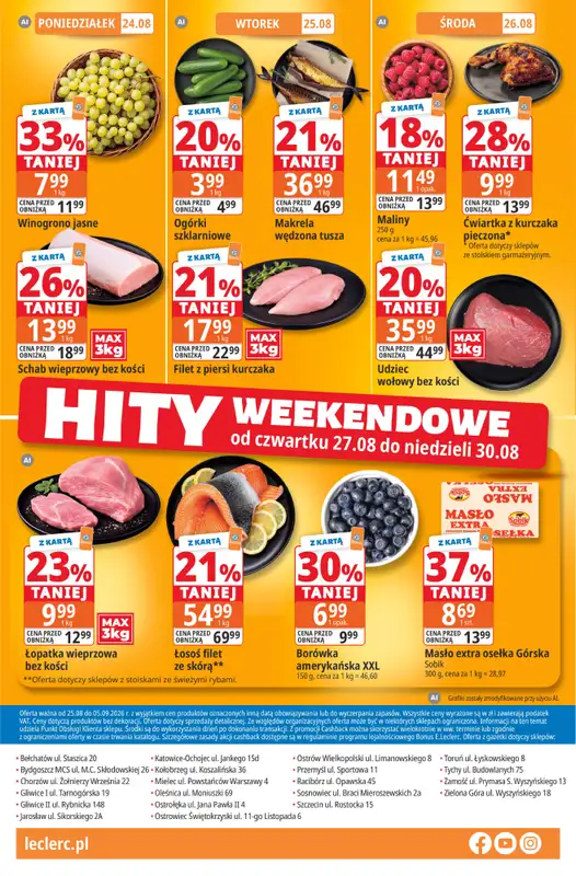 Leclerc - gazetka promocyjna Oferta E.Leclerc | Sezon na przetwory od wtorku 25.08 do soboty 05.09 - strona 20