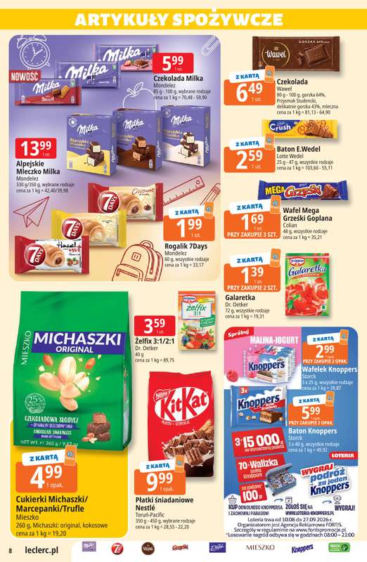 Leclerc - gazetka promocyjna Oferta E.Leclerc | Sezon na przetwory od wtorku 25.08 do soboty 05.09 - strona 8