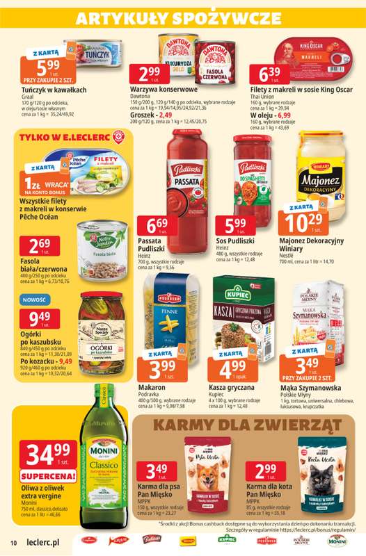 Leclerc - gazetka promocyjna Oferta E.Leclerc | Sezon na przetwory od wtorku 25.08 do soboty 05.09 - strona 10
