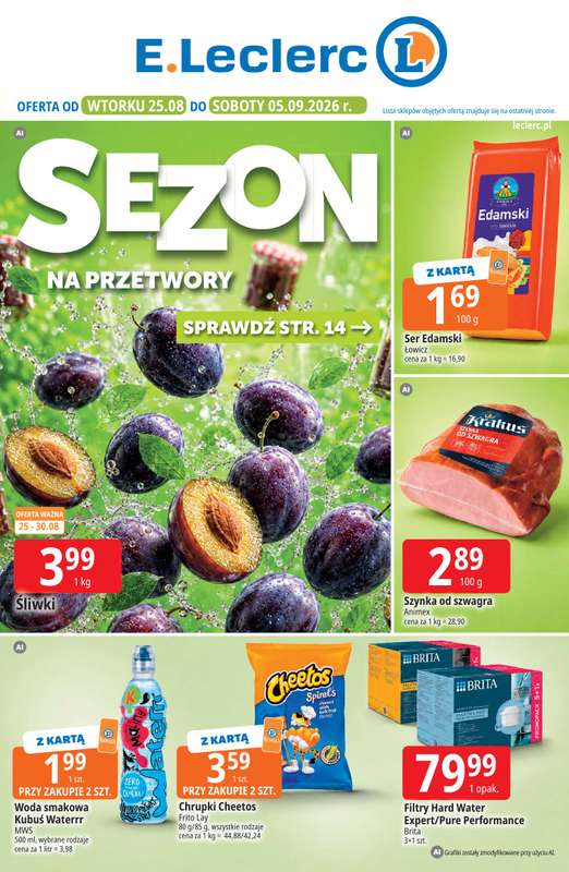 Leclerc - gazetka promocyjna Oferta E.Leclerc | Sezon na przetwory od wtorku 25.08 do soboty 05.09