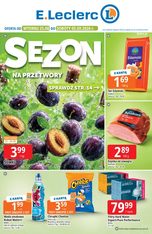 Leclerc - gazetka promocyjna Oferta E.Leclerc | Sezon na przetwory  