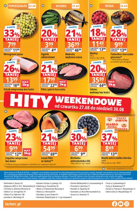 Leclerc - gazetka promocyjna Oferta E.Leclerc | Sezon na przetwory od wtorku 25.08 do soboty 05.09 - strona 20