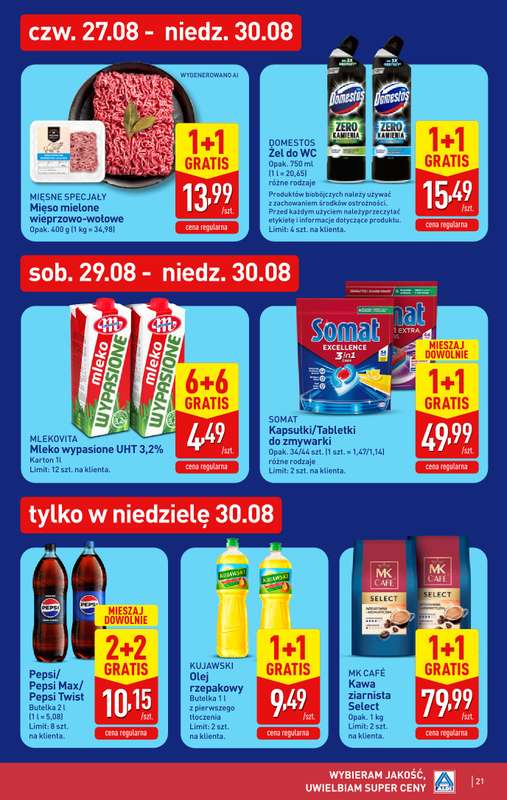 Aldi - gazetka promocyjna Pełny katalog! od poniedziałku 24.08 do niedzieli 30.08 - strona 21