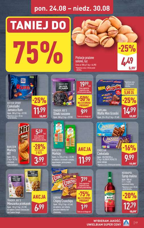 Aldi - gazetka promocyjna Pełny katalog! od poniedziałku 24.08 do niedzieli 30.08 - strona 17