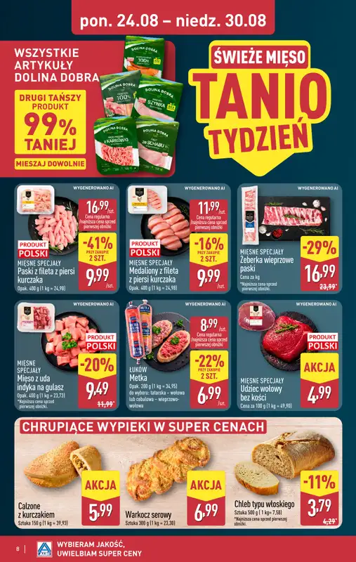 Aldi - gazetka promocyjna Pełny katalog! od poniedziałku 24.08 do niedzieli 30.08 - strona 8