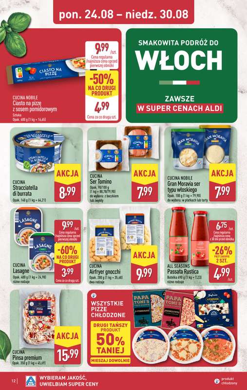 Aldi - gazetka promocyjna Pełny katalog! od poniedziałku 24.08 do niedzieli 30.08 - strona 12