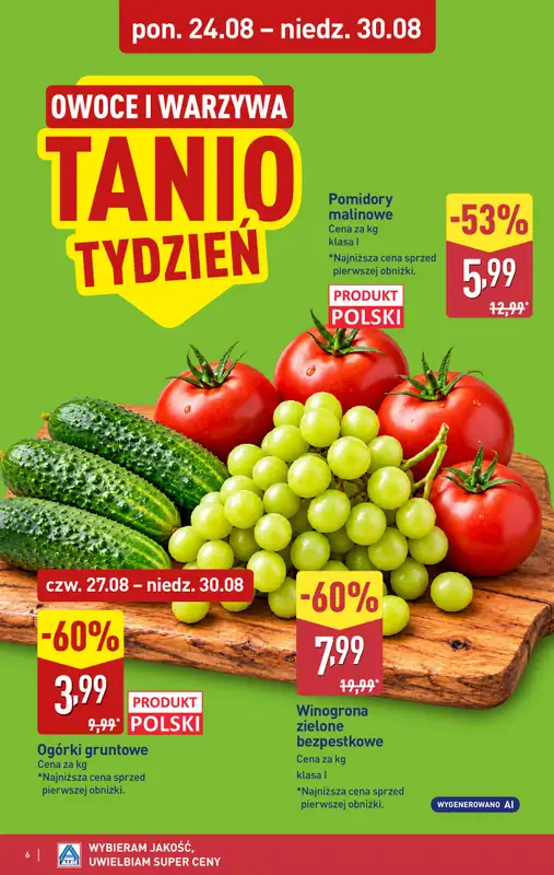 Aldi - gazetka promocyjna Pełny katalog! od poniedziałku 24.08 do niedzieli 30.08 - strona 6