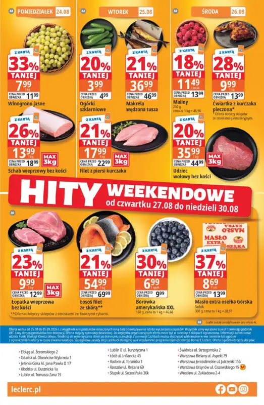 Leclerc - gazetka promocyjna Oferta E.Leclerc | Sezon na przetwory od wtorku 25.08 do soboty 05.09 - strona 24