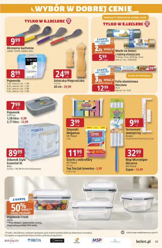 Leclerc - gazetka promocyjna Oferta E.Leclerc | Sezon na przetwory od wtorku 25.08 do soboty 05.09 - strona 17