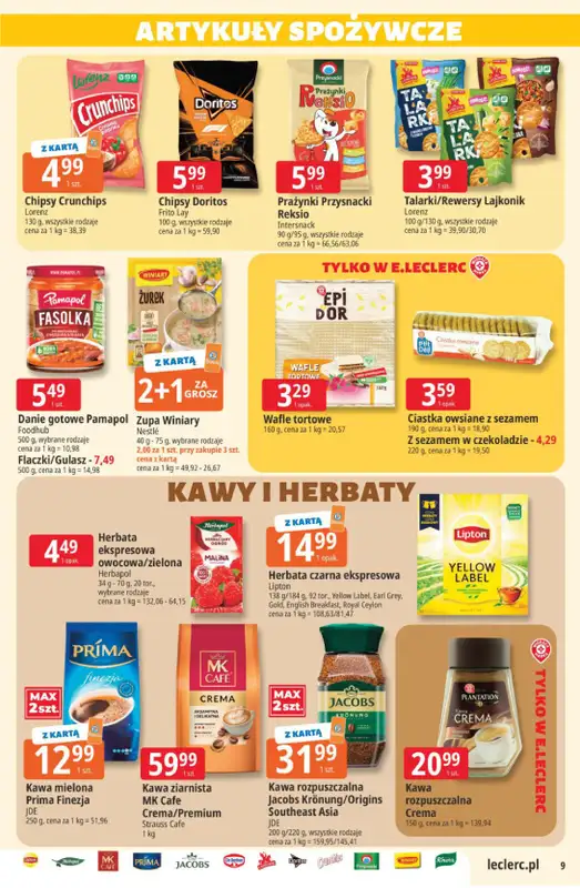 Leclerc - gazetka promocyjna Oferta E.Leclerc | Sezon na przetwory od wtorku 25.08 do soboty 05.09 - strona 9