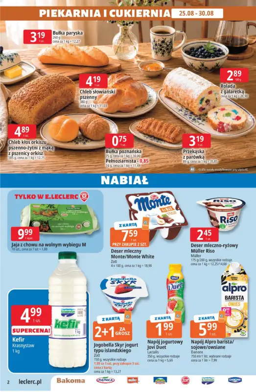 Leclerc - gazetka promocyjna Oferta E.Leclerc | Sezon na przetwory od wtorku 25.08 do soboty 05.09 - strona 2