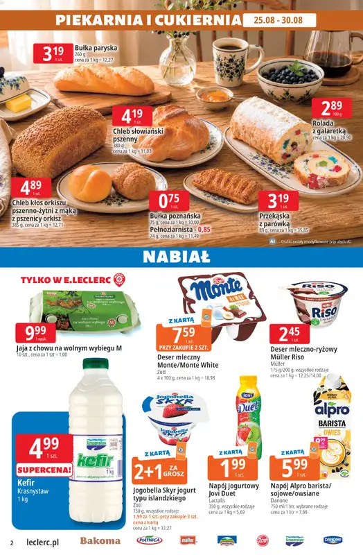 Leclerc - gazetka promocyjna Oferta E.Leclerc | Sezon na przetwory od wtorku 25.08 do soboty 05.09 - strona 2