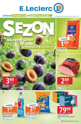 Leclerc - gazetka promocyjna Oferta E.Leclerc | Sezon na przetwory od wtorku 25.08 do soboty 05.09