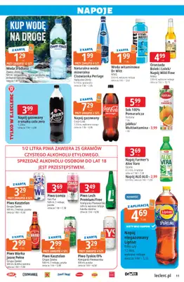 Leclerc - gazetka promocyjna Oferta E.Leclerc | Sezon na przetwory od wtorku 25.08 do soboty 05.09 - strona 11