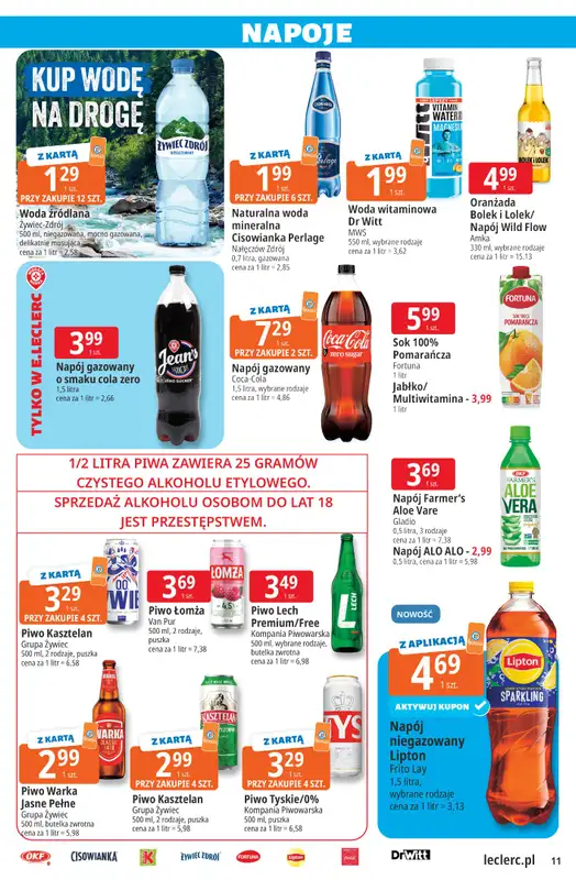 Leclerc - gazetka promocyjna Oferta E.Leclerc | Sezon na przetwory od wtorku 25.08 do soboty 05.09 - strona 11