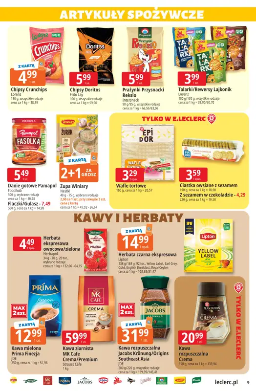 Leclerc - gazetka promocyjna Oferta E.Leclerc | Sezon na przetwory od wtorku 25.08 do soboty 05.09 - strona 9