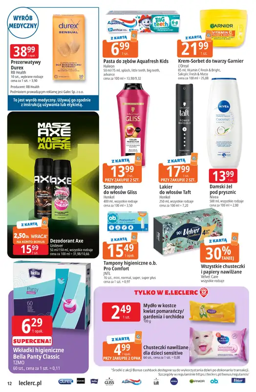 Leclerc - gazetka promocyjna Oferta E.Leclerc | Sezon na przetwory od wtorku 25.08 do soboty 05.09 - strona 12
