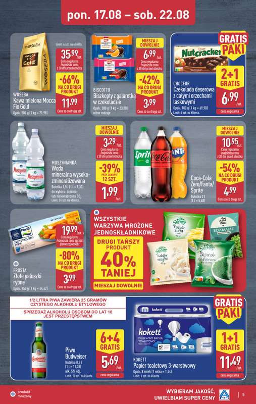 Aldi - gazetka promocyjna Weekend super cen w Aldi! od czwartku 20.08 do soboty 22.08 - strona 5