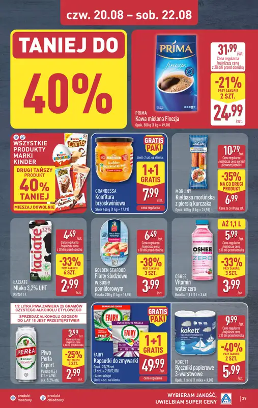 Aldi - gazetka promocyjna Pełny katalog! od poniedziałku 17.08 do soboty 22.08 - strona 39