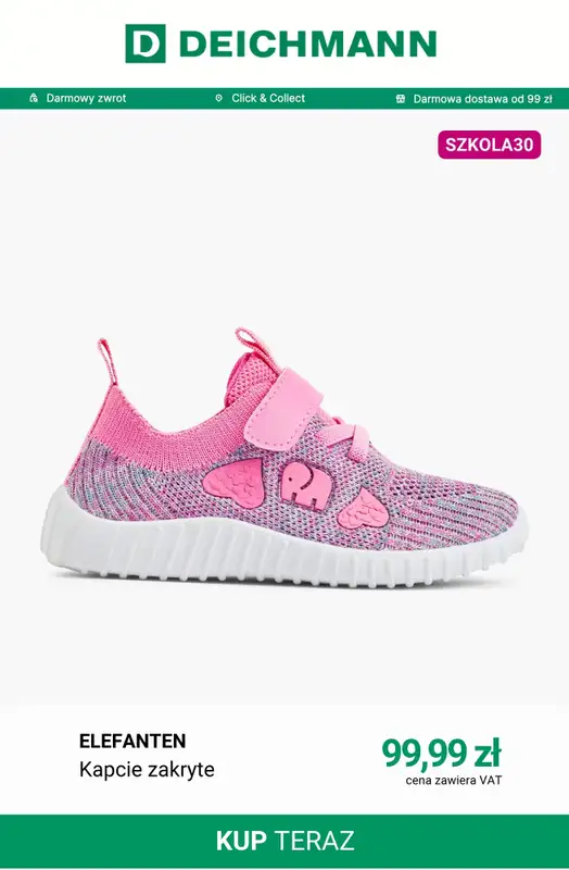 Deichmann - gazetka promocyjna -30% na nieprzecenione buty dziecięce i plecaki od piątku 21.08 do czwartku 27.08 - strona 2