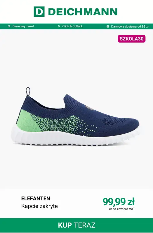 Deichmann - gazetka promocyjna -30% na nieprzecenione buty dziecięce i plecaki od piątku 21.08 do czwartku 27.08 - strona 5
