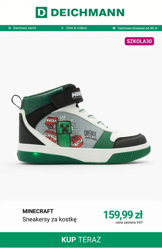 Deichmann - gazetka promocyjna -30% na nieprzecenione buty dziecięce i plecaki od piątku 21.08 do czwartku 27.08 - strona 8