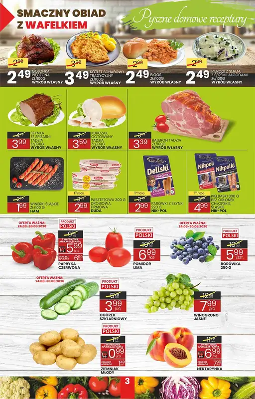 Wafelek - gazetka promocyjna Gazetka od poniedziałku 24.08 do soboty 05.09 - strona 3
