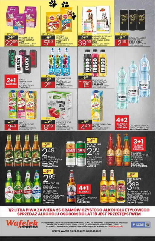 Wafelek - gazetka promocyjna Gazetka od poniedziałku 24.08 do soboty 05.09 - strona 8